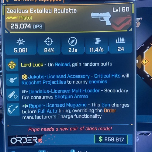 Borderlands lvl 60 - 60, god