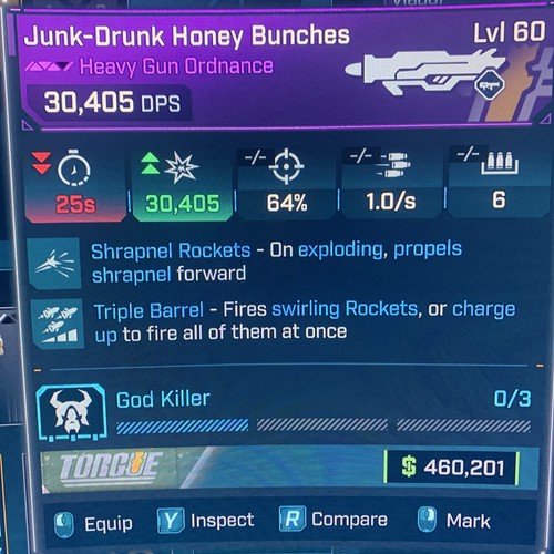 Borderlands lvl 60 god - 60,
