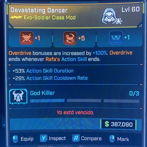 Borderlands lvl 60 god - 4⭐️lvl,
